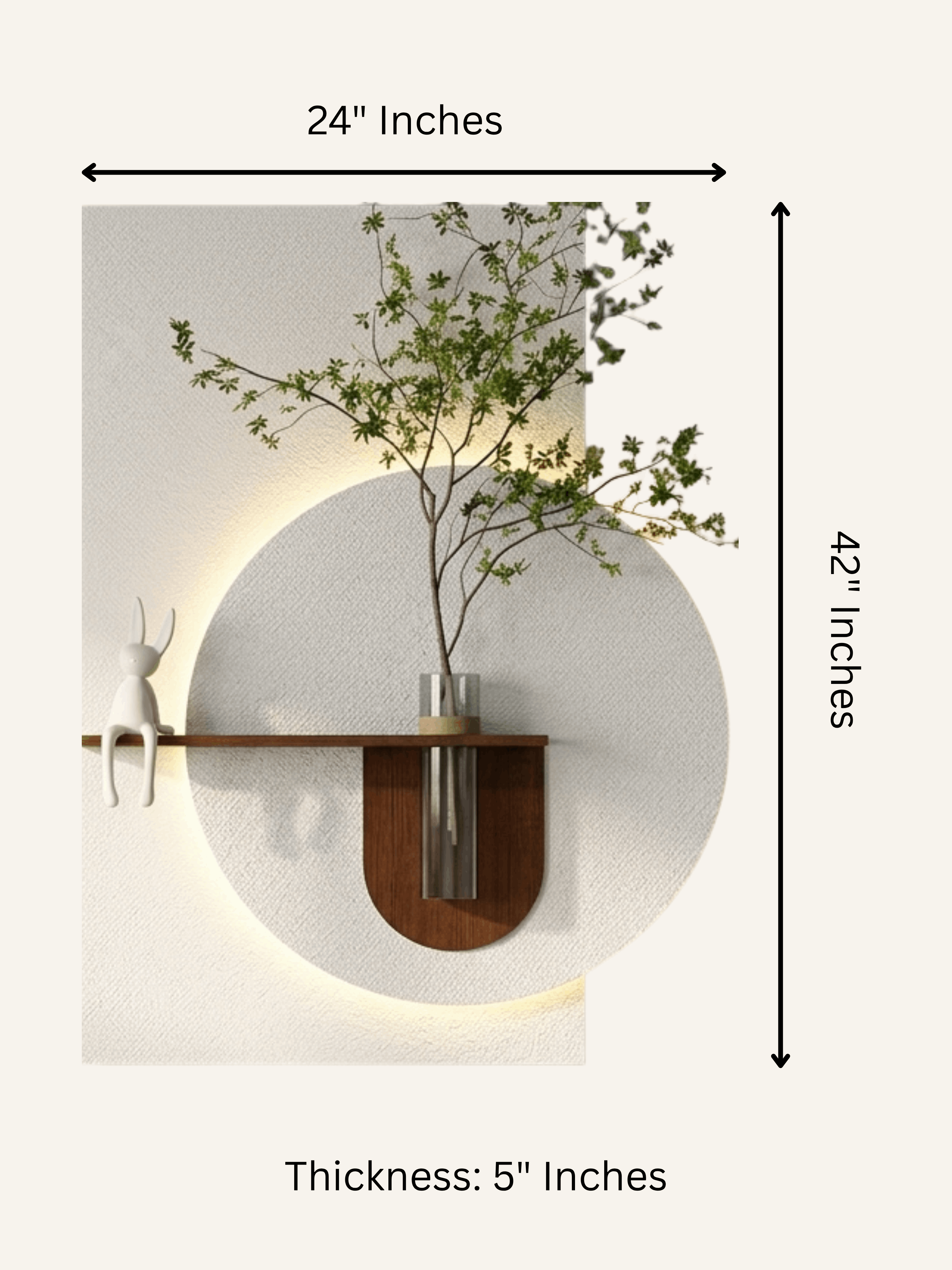 Nuvox LED Wall Decor Brown