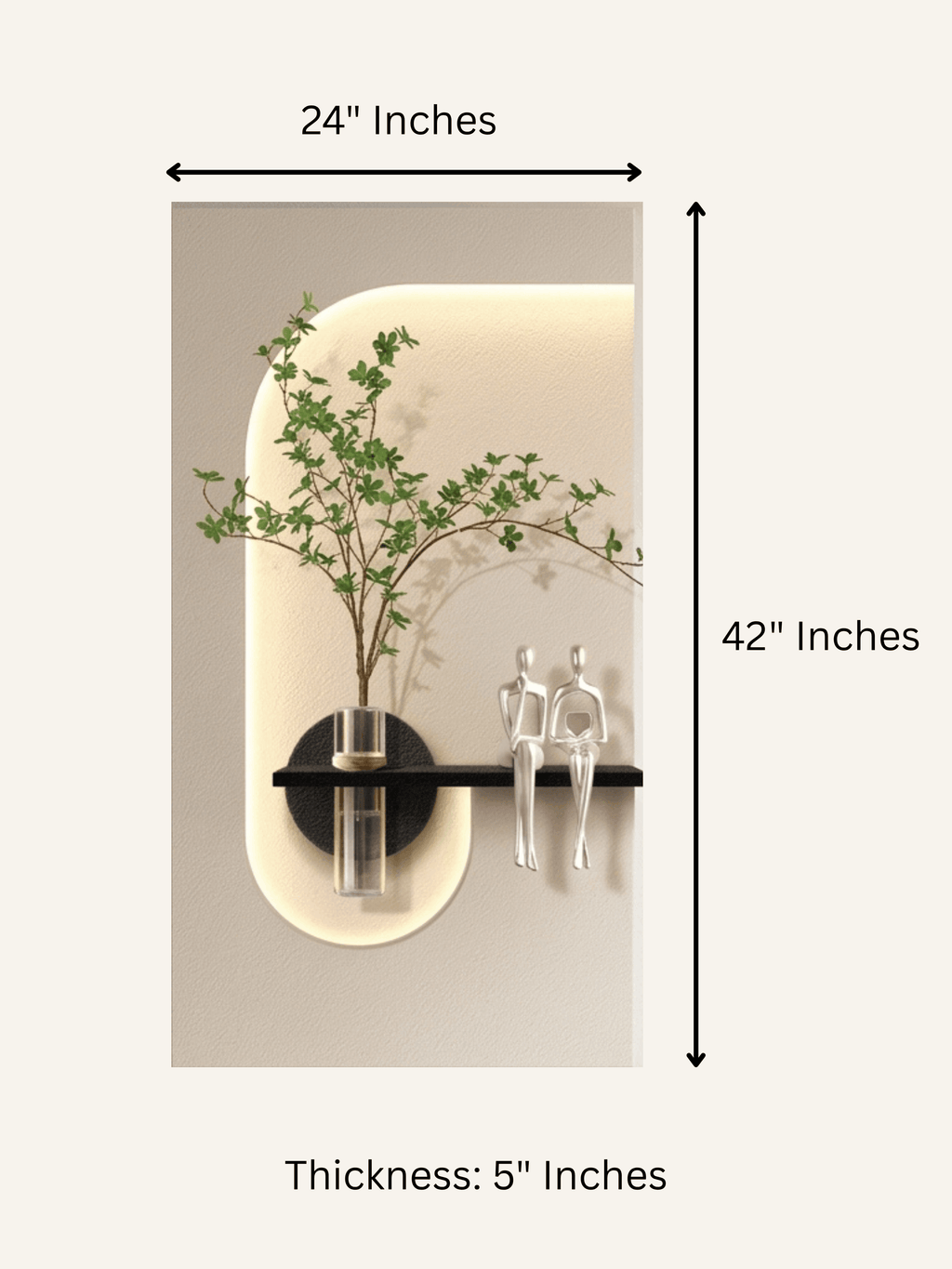 Ryvon LED Wall Decor Black