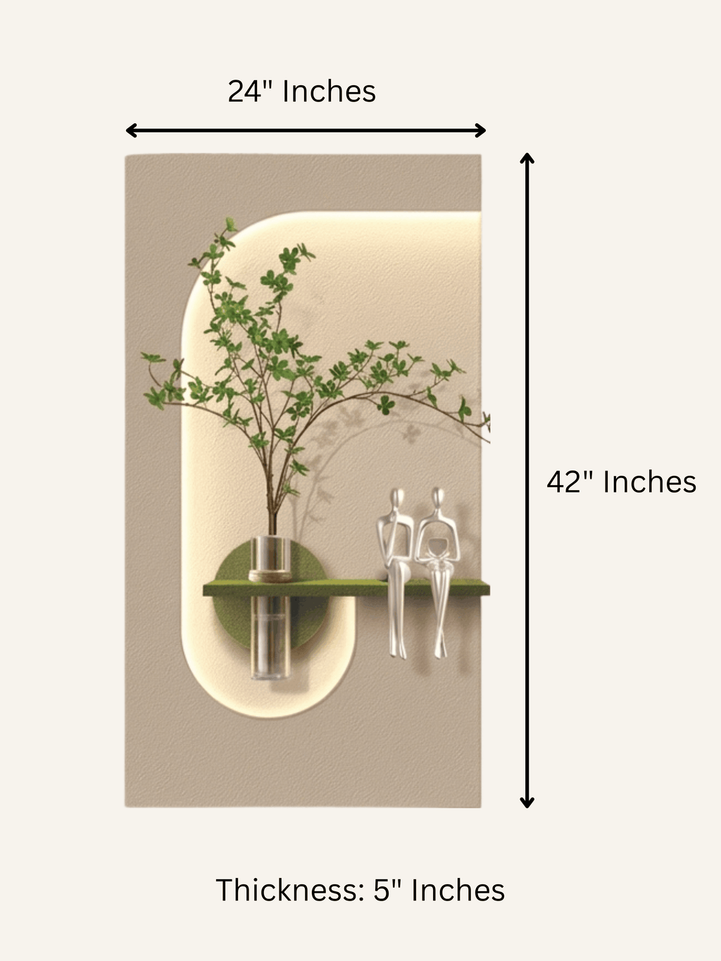 Ryvon LED Wall Decor Green