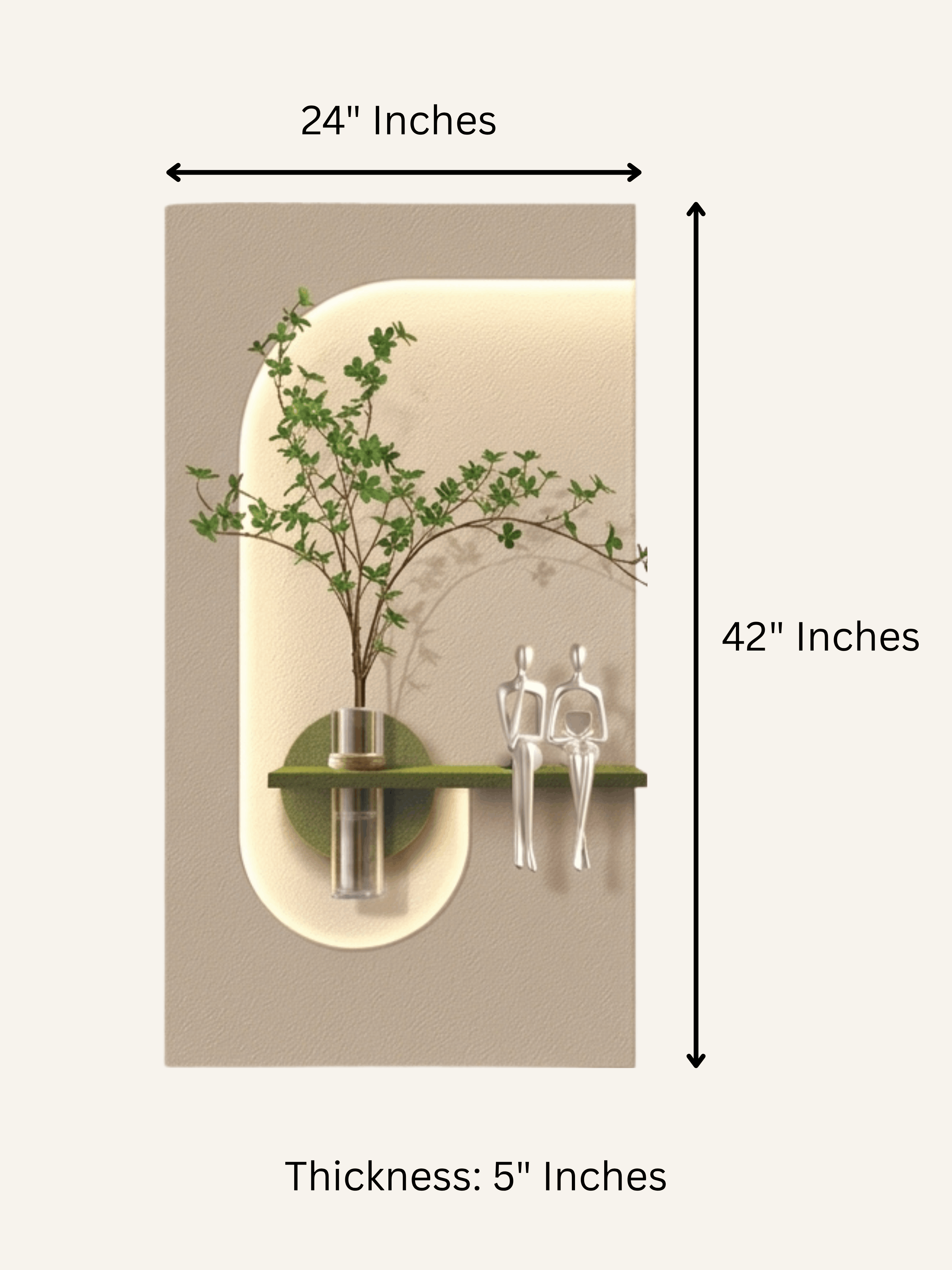 Ryvon LED Wall Decor Green
