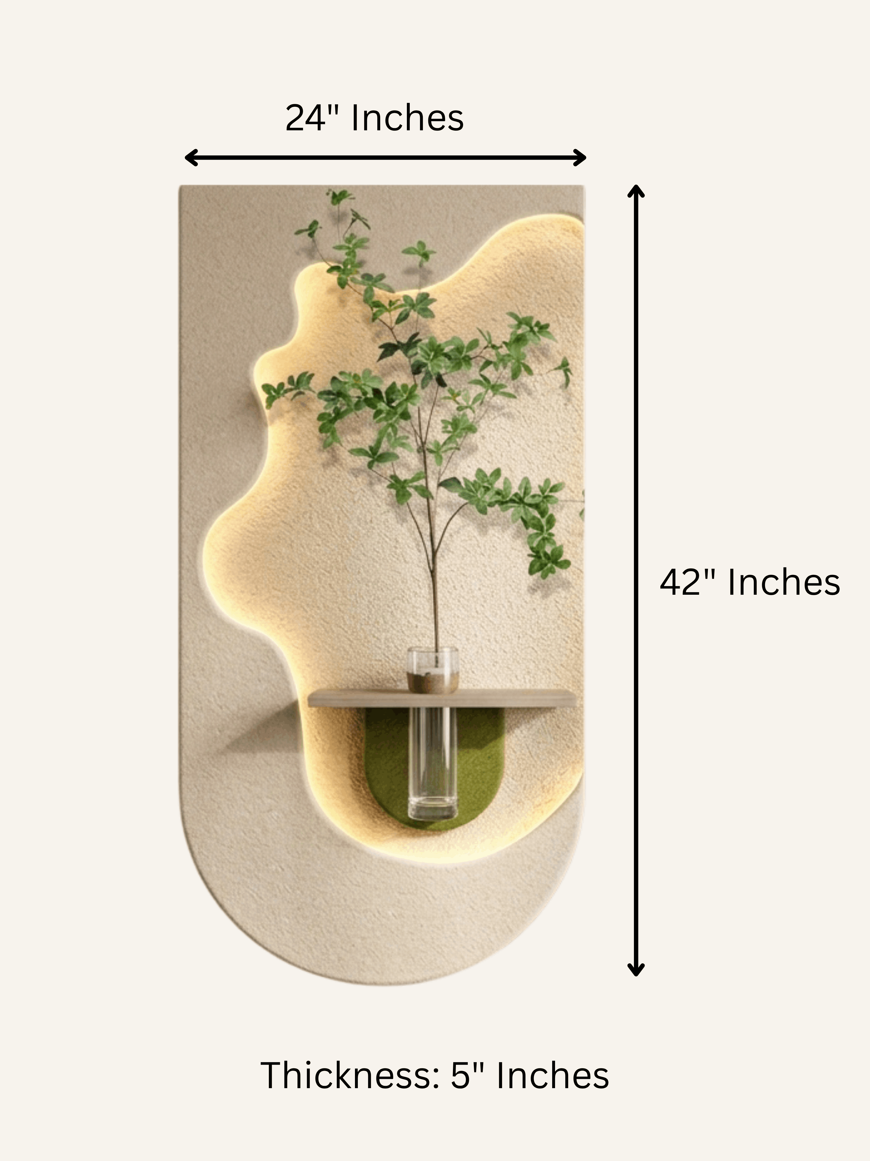 Glynx LED Wall Decor Green