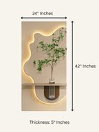 Glynx LED Wall Decor Brown
