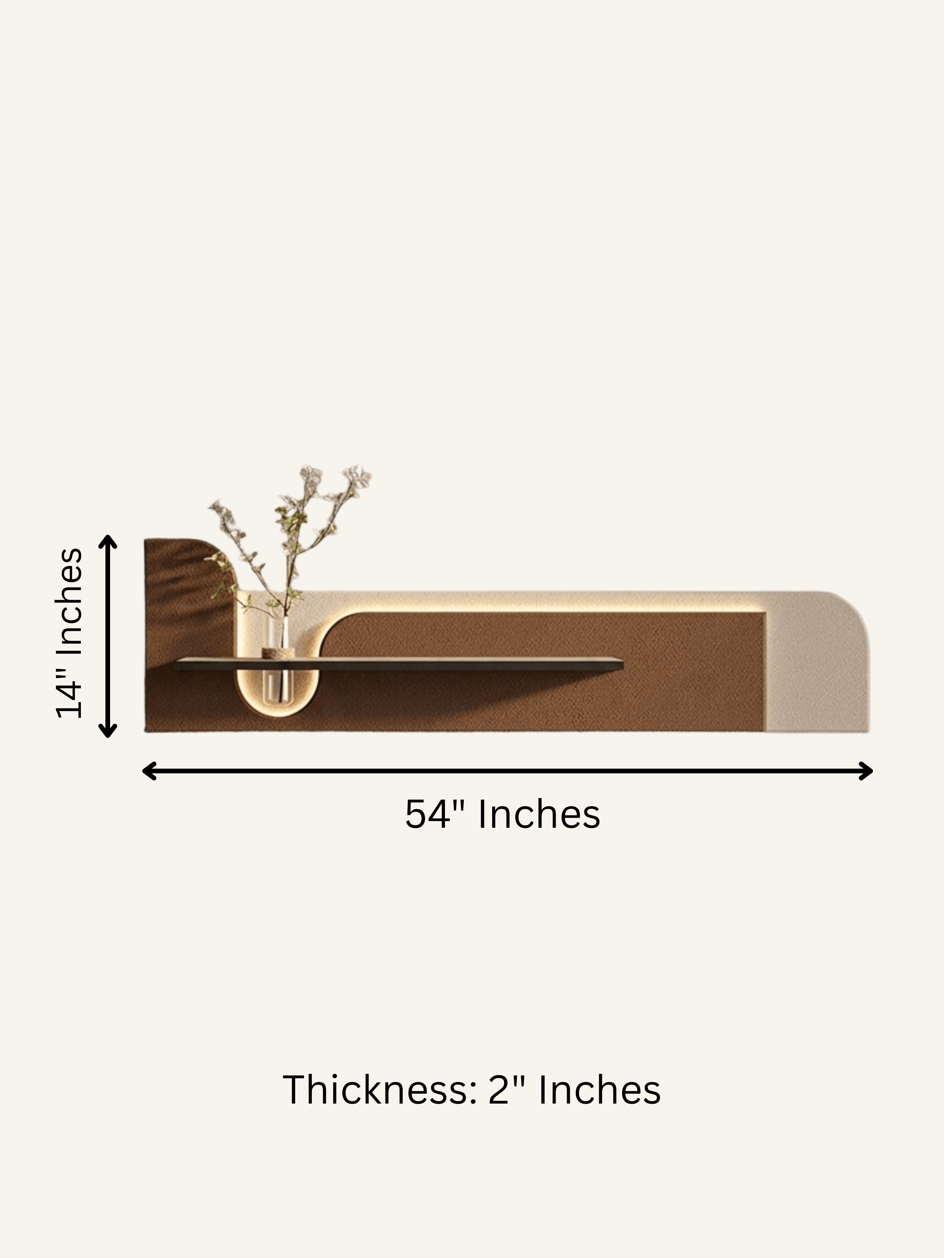 Vexon LED Wall Decor Brown