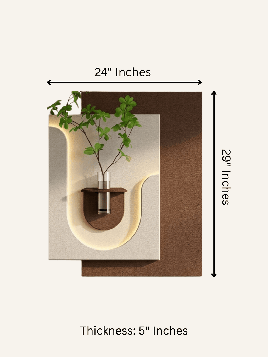 Clyvex LED Wall Decor Brown