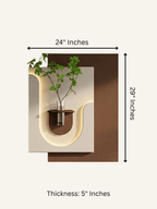 Clyvex LED Wall Decor Brown