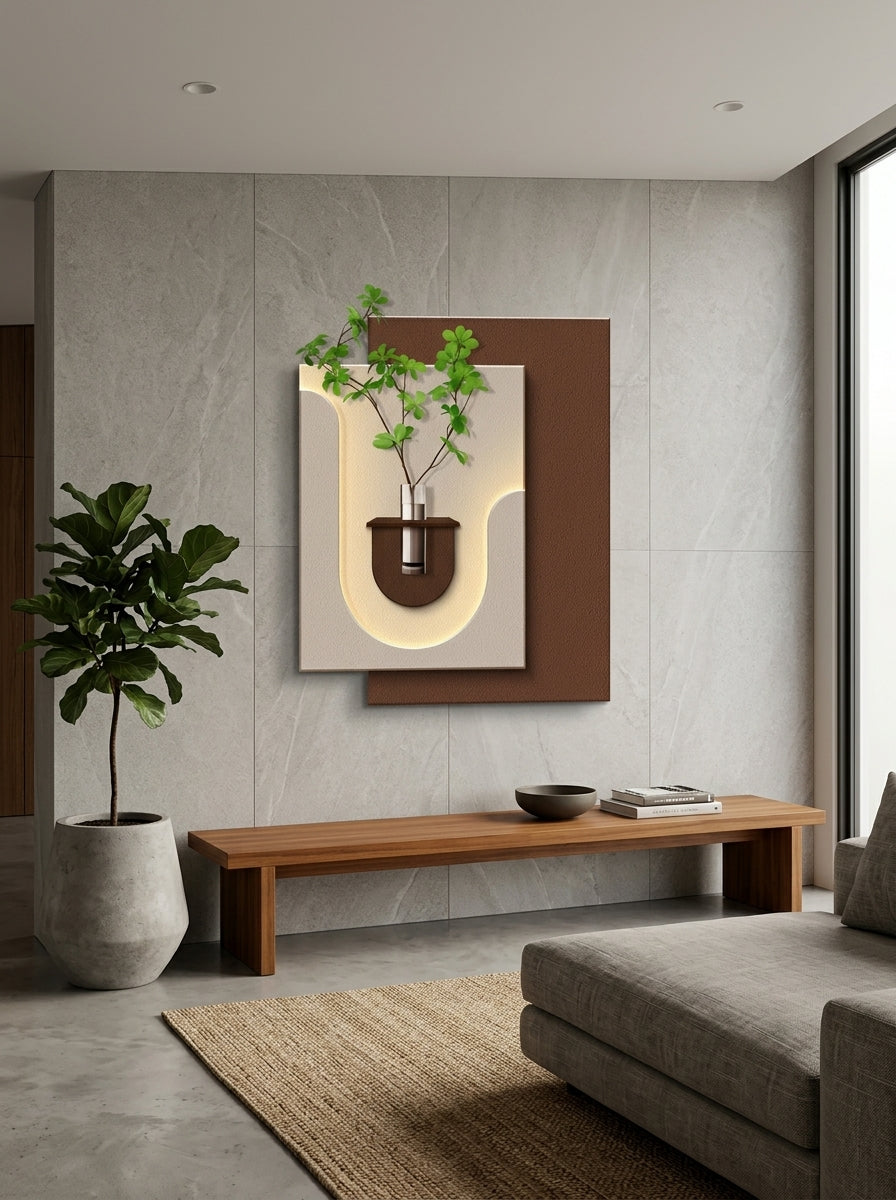 Clyvex LED Wall Decor Brown