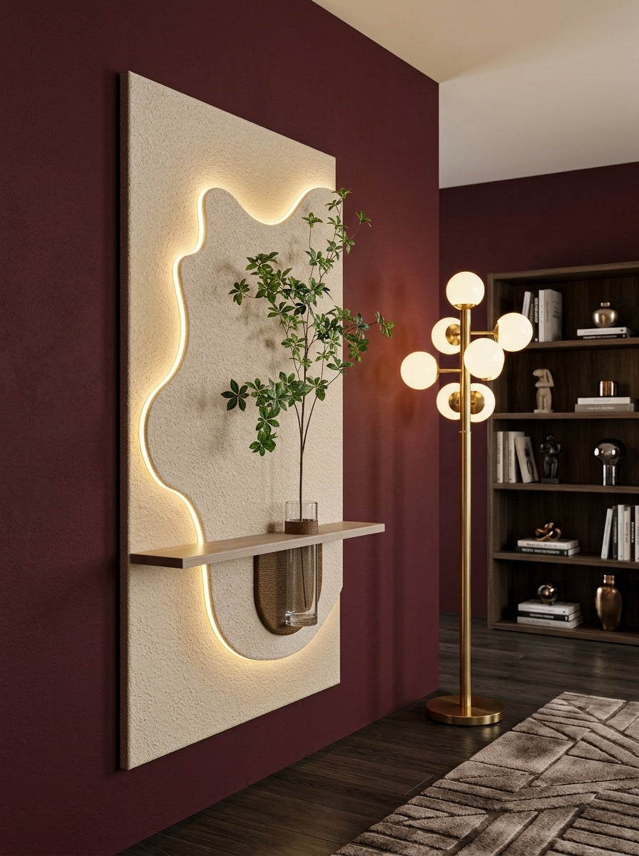 Glynx LED Wall Decor Brown