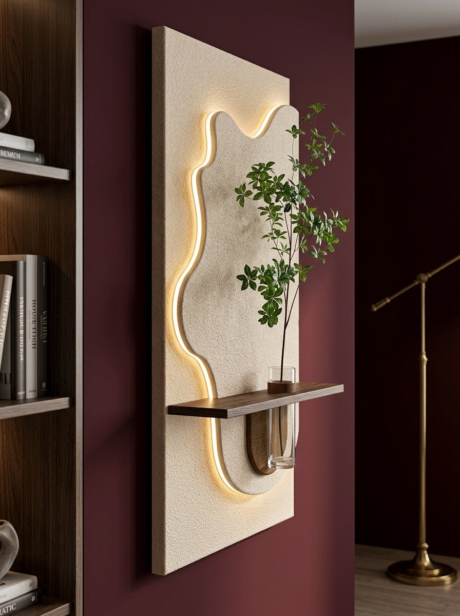 Glynx LED Wall Decor Brown