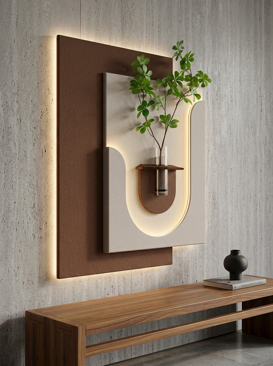 Clyvex LED Wall Decor Brown