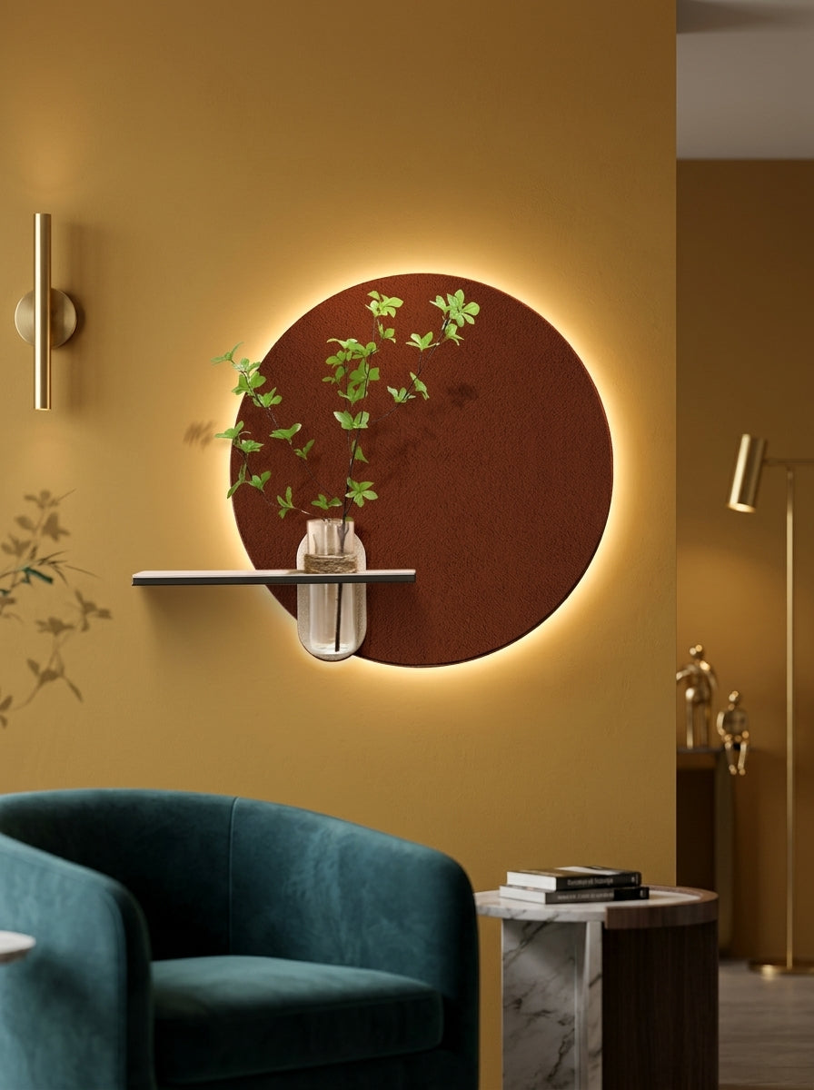 Nyrox LED Wall Decor Maroon