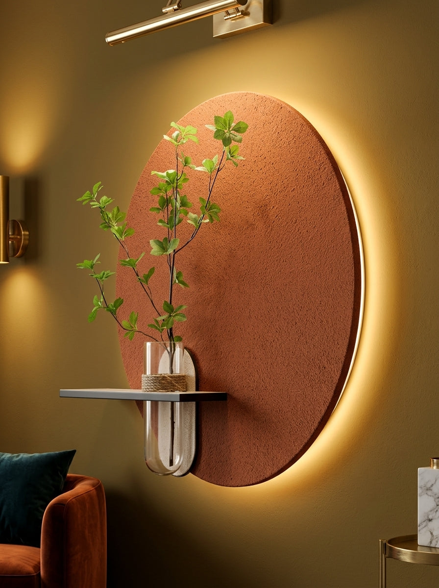 Nyrox LED Wall Decor Maroon