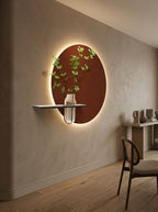 Nyrox LED Wall Decor Maroon